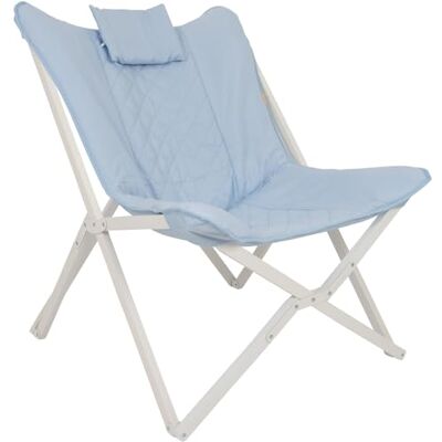 Bo-Camp BC PA Sillón Gordes niebieski relaks na kempingu i na zewnątrz, komfort i wygoda na świeżym powietrzu Bo-Camp BC PA Sillón Gordes niebieski relaks na kempingu i na zewnątrz, komfort i wygoda na świeżym powietrzu