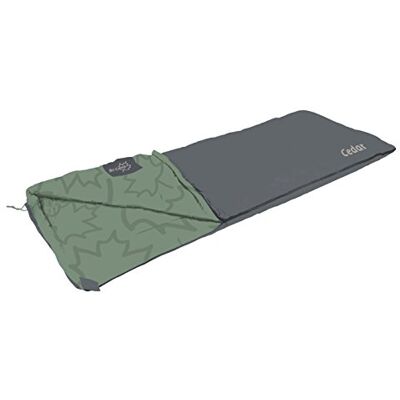 Bo-Camp LeevZ śpiwór Cedr 220 x 90 cm zielony/antracyt Bo-Camp LeevZ śpiwór Cedr 220 x 90 cm zielony/antracyt