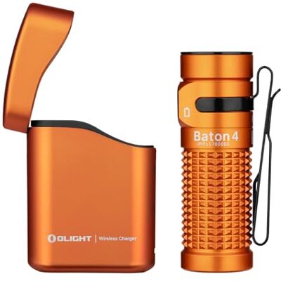 OLIGHT Baton 4 Mini latarka LED z możliwością ładowania i ściemniania, lampa ręczna o czasie działania do 190 dni, zasięg światła 1300 lm 170 m, super jasna mała latarka do codziennego użytku, IPX8 OLIGHT Baton 4 Mini latarka LED z możliwością ładowania i ściemniania, lampa ręczna o czasie działania do 190 dni, zasięg światła 1300 lm 170 m, super jasna mała latarka do codziennego użytku, IPX8