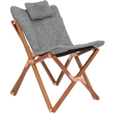 Bo-Camp BC UO Sillón relaks Bloomsbury S gri dla kempingów i na zewnątrz, komfort i wygoda na świeżym powietrzu Bo-Camp BC UO Sillón relaks Bloomsbury S gri dla kempingów i na zewnątrz, komfort i wygoda na świeżym powietrzu