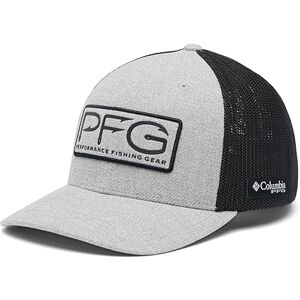1836821 Columbia Unisex PFG Mesh Snap Back Hooks Ball Cap PFG Mesh Snap Back™ Hooks Ball Cap, Cool Grey Heather/Black, S-M 1836821 Columbia Unisex PFG Mesh Snap Back Hooks Ball Cap PFG Mesh Snap Back™ Hooks Ball Cap, Cool Grey Heather/Black, S-M