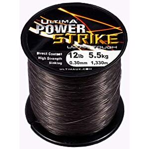 E0712 Ultima Power Strike bardzo mocna żyłka wędkarska spinningowa szczupak i drapieżnik dym pistoletowy, 0,32 mm 12,0 funta E0712 Ultima Power Strike bardzo mocna żyłka wędkarska spinningowa szczupak i drapieżnik dym pistoletowy, 0,32 mm 12,0 funta