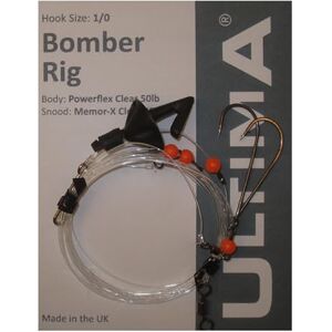 F8387 Ultima Unisex Adult Bomber Rig-2 Hook Sea Fishing, przezroczysty, rozmiar 4/0 F8387 Ultima Unisex Adult Bomber Rig-2 Hook Sea Fishing, przezroczysty, rozmiar 4/0