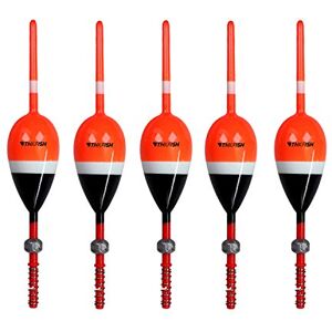 THKFISH Spławiki wędkarskie Bobbers Balsa Wood Floats Spring Bobbers Slip Bobbers do walleyes Crappie Panfish 5,2 cm * 2,9 cm * 14,9 cm 5 szt. czerwone THKFISH Spławiki wędkarskie Bobbers Balsa Wood Floats Spring Bobbers Slip Bobbers do walleyes Crappie Panfish 5,2 cm * 2,9 cm * 14,9 cm 5 szt. czerwone