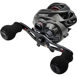 SC121-R FISHDROPS Kołowrotki Baitcaster, 9+1BB, aluminiowa szpula CNC, magnetyczny system hamulcowy, kołowrotek na przynęty, wysoka prędkość przełożenia 7,0:1, ultra gładki, niskoprofilowy kołowrotek SC121-R FISHDROPS Kołowrotki Baitcaster, 9+1BB, aluminiowa szpula CNC, magnetyczny system hamulcowy, kołowrotek na przynęty, wysoka prędkość przełożenia 7,0:1, ultra gładki, niskoprofilowy kołowrotek