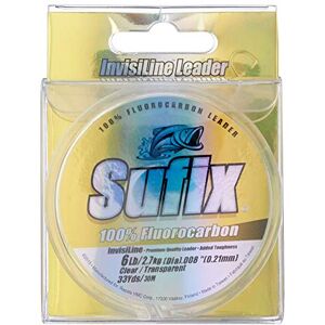 681-008 Sufix Invisiline Fluorocarbon Leader 33 jardów żyłka wędkarska (przezroczysta, 3,6 kg) 681-008 Sufix Invisiline Fluorocarbon Leader 33 jardów żyłka wędkarska (przezroczysta, 3,6 kg)
