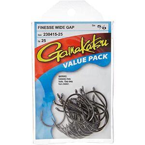 230408-25 Gamakatsu Finesse Haczyk Wide Gap Haczyki, 25 sztuk (czarne, 10 cm) 230408-25 Gamakatsu Finesse Haczyk Wide Gap Haczyki, 25 sztuk (czarne, 10 cm)