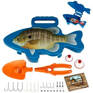 440WBP Flambeau Outdoors Wild Bite zestaw na sprzęt wędkarski, niebieski, niebieski/niebieski pudełko na sprzęt dla początkujących, 25-częściowy asortyment sprzętu wielogatunkowego do łowienia okonia, 440WBP Flambeau Outdoors Wild Bite zestaw na sprzęt wędkarski, niebieski, niebieski/niebieski pudełko na sprzęt dla początkujących, 25-częściowy asortyment sprzętu wielogatunkowego do łowienia okonia,