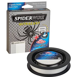 SUCVNDS30-IB SpiderWire Ultracast Braid Vanish Fluorocarbon podwójna szpula, 13,6 kg, półprzezroczysty warkocz z przezroczystym liderem fluorowym 22,7 kg SUCVNDS30-IB SpiderWire Ultracast Braid Vanish Fluorocarbon podwójna szpula, 13,6 kg, półprzezroczysty warkocz z przezroczystym liderem fluorowym 22,7 kg
