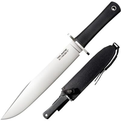 16JSM Cold Steel Unisex – dla dorosłych, Trail Master Bowie, nóż outdoorowy, satynowe wykończenie, Kray-Ex, pochwa Cordura, VG-1 San Mai III, ostry nóż dla miłośników przygód, narzędzie outdoorowe, wielokolorowy, normalny 16JSM Cold Steel Unisex – dla dorosłych, Trail Master Bowie, nóż outdoorowy, satynowe wykończenie, Kray-Ex, pochwa Cordura, VG-1 San Mai III, ostry nóż dla miłośników przygód, narzędzie outdoorowe, wielokolorowy, normalny