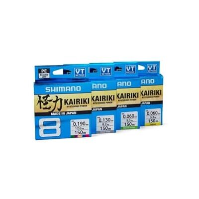 Shimano Kairiki 8, 300 metrów, żółta, pleciona linia wędkarska 59WPLA68R3 Shimano Kairiki 8, 300 metrów, żółta, pleciona linia wędkarska 59WPLA68R3