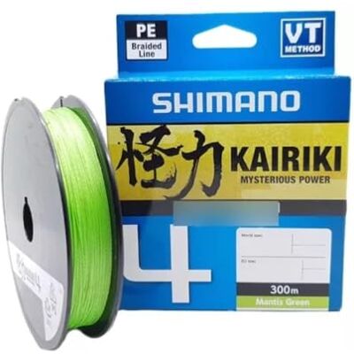 Shimano Line Kairiki 4 300m 0.16mm 8.1kg M Green – linka wędkarska do treningu, serwisu i aktywnego użycia Shimano Line Kairiki 4 300m 0.16mm 8.1kg M Green – linka wędkarska do treningu, serwisu i aktywnego użycia