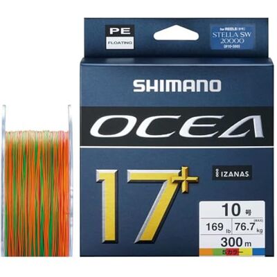 Shimano Line Ocea 17+ Braid 300m 76,7kg PE10 Multi color – linka wędkarska z naciskiem na kontrolę i trwałość Shimano Line Ocea 17+ Braid 300m 76,7kg PE10 Multi color – linka wędkarska z naciskiem na kontrolę i trwałość