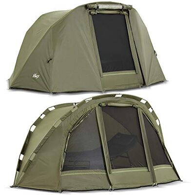 LX-436+SKIN Lucx® Puma Bivvy + Winterskin namiot wędkarski z narzutą, namiot karpiowy + Skin Carp Dome + Overwrap, 2-osobowy namiot 10 000 mm słupa wody LX-436+SKIN Lucx® Puma Bivvy + Winterskin namiot wędkarski z narzutą, namiot karpiowy + Skin Carp Dome + Overwrap, 2-osobowy namiot 10 000 mm słupa wody