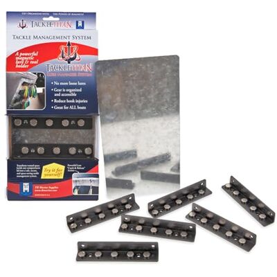 TT-TLMS1-DP T-H Marine Tackle Titan Lure Hangar System przechowywania – magnetyczny uchwyt na przynętę wędkarską i organizer – można skonfigurować tak, aby pasowała do każdej łodzi lub doku – czarny TT-TLMS1-DP T-H Marine Tackle Titan Lure Hangar System przechowywania – magnetyczny uchwyt na przynętę wędkarską i organizer – można skonfigurować tak, aby pasowała do każdej łodzi lub doku – czarny