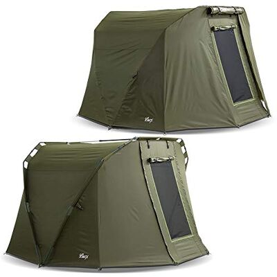 LX-002+Skin Lucx® Caracal Bivvy + Winterskin namiot wędkarski dla 1 do 2 osób + narzuta, namiot dla 2 osób, namiot karpiowy + Overwrap Carp Dome + Skin 10 000 mm słupa wody LX-002+Skin Lucx® Caracal Bivvy + Winterskin namiot wędkarski dla 1 do 2 osób + narzuta, namiot dla 2 osób, namiot karpiowy + Overwrap Carp Dome + Skin 10 000 mm słupa wody