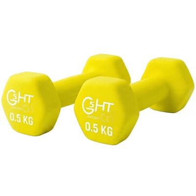 GCMN G5 HT SPORT Neoprenowe hantle gimnastyczne i domowe antypoślizgowe od 0.5 do 6 kg para lub pojedyncze (2 x 0.5 kg) GCMN G5 HT SPORT Neoprenowe hantle gimnastyczne i domowe antypoślizgowe od 0.5 do 6 kg para lub pojedyncze (2 x 0.5 kg)