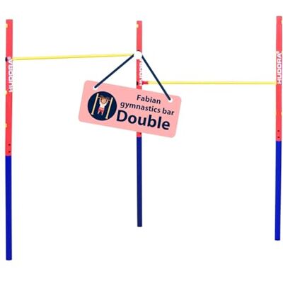 Hudora_64000 Hudora Fabian Standard/Pro prosty/podwójny drążek gimnastyczny dla dzieci i dorosłych – 4-stopniowa regulacja wysokości drążka gimnastycznego – wytrzymały drążek do fitnessu do 100 kg Hudora_64000 Hudora Fabian Standard/Pro prosty/podwójny drążek gimnastyczny dla dzieci i dorosłych – 4-stopniowa regulacja wysokości drążka gimnastycznego – wytrzymały drążek do fitnessu do 100 kg