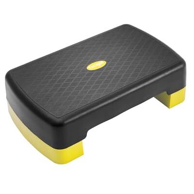 JHVS Yes4All Platforma do ćwiczeń aerobowych 48 cm z 2 pionami, regulowana wysokość do treningu krokowego 7,6 cm 15 cm do domowej siłowni JHVS Yes4All Platforma do ćwiczeń aerobowych 48 cm z 2 pionami, regulowana wysokość do treningu krokowego 7,6 cm 15 cm do domowej siłowni