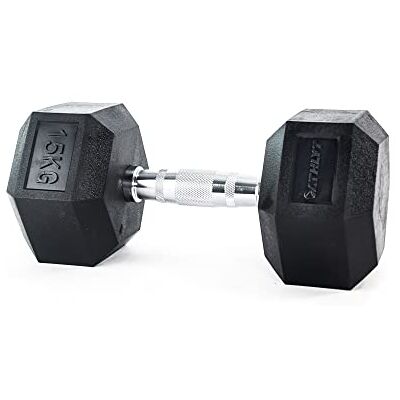 ATH-HEX15 Athlyt Hantle Sześciokątne, 15 kg Pojedyncze ATH-HEX15 Athlyt Hantle Sześciokątne, 15 kg Pojedyncze