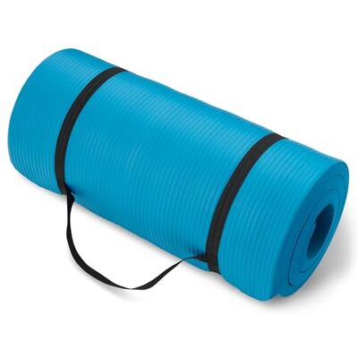 GYCOYM-BL Amazon Basics Mata do jogi z paskiem na ramię, bardzo gruba, 2,5cm, morska (Aqua) GYCOYM-BL Amazon Basics Mata do jogi z paskiem na ramię, bardzo gruba, 2,5cm, morska (Aqua)
