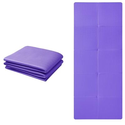 Yoga Mat Good Nite Składana Antypoślizgowa Mata do Jogi, Przenośna Fitness, Lekka Gimnastyczna, Pilates, Sport, Podróż, 183 x 61 x 0,6 cm, Fioletowa Yoga Mat Good Nite Składana Antypoślizgowa Mata do Jogi, Przenośna Fitness, Lekka Gimnastyczna, Pilates, Sport, Podróż, 183 x 61 x 0,6 cm, Fioletowa