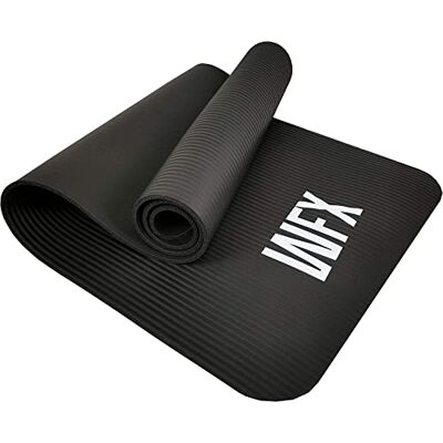 4251162421783 #DoYourFitness WFX Ashanti Mata do jogi klasy premium, 190 x 100 x 1 cm, antypoślizgowa mata sportowa, gimnastyczna, mata do fitnessu, bez ftalanów, czarna 4251162421783 #DoYourFitness WFX Ashanti Mata do jogi klasy premium, 190 x 100 x 1 cm, antypoślizgowa mata sportowa, gimnastyczna, mata do fitnessu, bez ftalanów, czarna