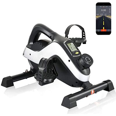 5564_APP ANCHEER Pedały statyczne Przenośny Mini Rower treningowy Pedały Domowe urządzenia do ćwiczeń 8 prędkości, Ekran LCD, Trening ramion i nóg, Kompaktowy rozmiar (czarny(APP)) 5564_APP ANCHEER Pedały statyczne Przenośny Mini Rower treningowy Pedały Domowe urządzenia do ćwiczeń 8 prędkości, Ekran LCD, Trening ramion i nóg, Kompaktowy rozmiar (czarny(APP))