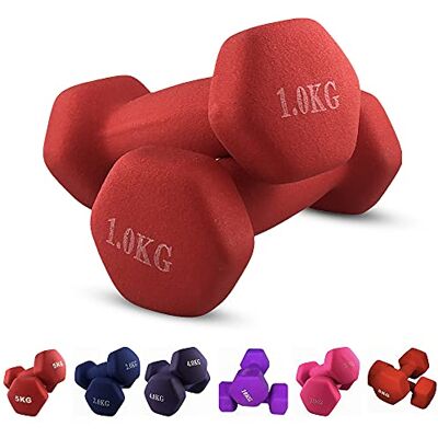 2 JIM para hantli sześciokątnych x 1 kg Soft Touch 2 JIM para hantli sześciokątnych x 1 kg Soft Touch