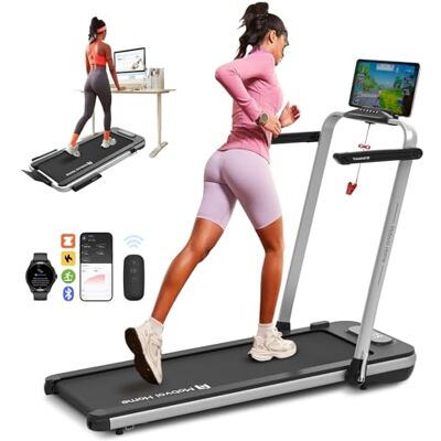 6940447104890 Mobvoi Home Treadmill SE 3 w 1 składana bieżnia Walking Pad 2,5 KM Kompaktowa maszyna do biegania pod biurkiem do domu i biura Zdalne sterowanie Wyświetlacz LED 120 kg 12 km/h, srebrny 6940447104890 Mobvoi Home Treadmill SE 3 w 1 składana bieżnia Walking Pad 2,5 KM Kompaktowa maszyna do biegania pod biurkiem do domu i biura Zdalne sterowanie Wyświetlacz LED 120 kg 12 km/h, srebrny