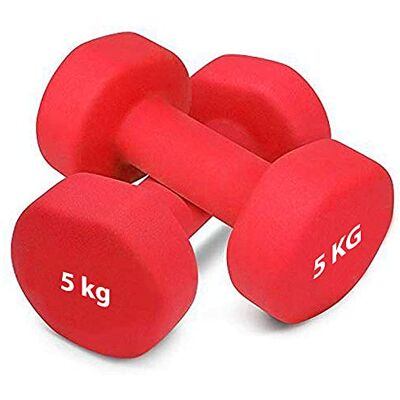 1 Jim Fitness zestaw hantli sześciokątnych z gumy Soft Touch, 2 hantle po 4 kg każda 1 Jim Fitness zestaw hantli sześciokątnych z gumy Soft Touch, 2 hantle po 4 kg każda