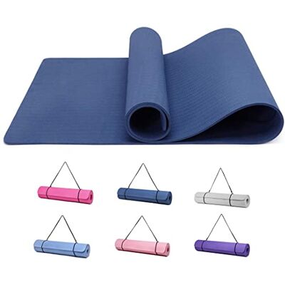 0 Good Nite Mata gimnastyczna, mata do jogi, fitnessu, antypoślizgowa, mata treningowa, do pilatesu, z paskiem do noszenia, 183 x 61 x ,6 cm (morska) 0 Good Nite Mata gimnastyczna, mata do jogi, fitnessu, antypoślizgowa, mata treningowa, do pilatesu, z paskiem do noszenia, 183 x 61 x ,6 cm (morska)
