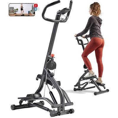 SF-S021001 Sunny Health & Fitness Stepper z kierownicą, rozszerzony zakres kroków do ćwiczeń wspinaczkowych, kompaktowa, regulowana wysokość, niska odporność na uderzenia i aplikacja SunnyFit SF-S021001 Sunny Health & Fitness Stepper z kierownicą, rozszerzony zakres kroków do ćwiczeń wspinaczkowych, kompaktowa, regulowana wysokość, niska odporność na uderzenia i aplikacja SunnyFit