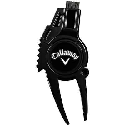 Callaway Narzędzie do naprawy Golf Divot 4 w 1, czarny chrom Callaway Narzędzie do naprawy Golf Divot 4 w 1, czarny chrom