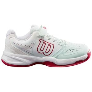 WRS326270 Wilson KAOS K dziecięce buty tenisowe, uniseks, jasnozielony, biały, różowy, 28 1/3 EU WRS326270 Wilson KAOS K dziecięce buty tenisowe, uniseks, jasnozielony, biały, różowy, 28 1/3 EU