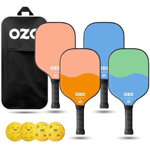 OZPS011 OZO Pickleball zestaw 4 wioseł + 4 piłki, 2xSpark Fusion Essence (Beginner Hybrid) + 2 x Spark Inceptra Gelato + 4 kulki wtryskowe (2 x wewnątrz + 2 x Outdoor) + torba transportowa OZPS011 OZO Pickleball zestaw 4 wioseł + 4 piłki, 2xSpark Fusion Essence (Beginner Hybrid) + 2 x Spark Inceptra Gelato + 4 kulki wtryskowe (2 x wewnątrz + 2 x Outdoor) + torba transportowa