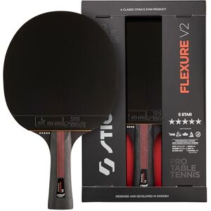 Flexure V2 STIGA Rakieta do tenisa stołowego 5-gwiazdkowa, guma STAR5 zatwierdzona przez ITTF, ergonomiczny chwyt, do agresywnej zabawy Flexure V2 STIGA Rakieta do tenisa stołowego 5-gwiazdkowa, guma STAR5 zatwierdzona przez ITTF, ergonomiczny chwyt, do agresywnej zabawy