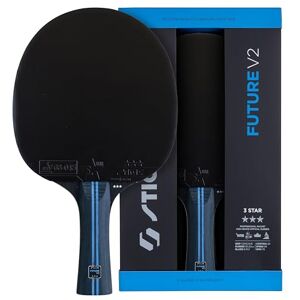Stiga Future V2-3-gwiazdkowa rakietka do tenisa stołowego, profesjonalna rakieta do gry ofensywnej, z certyfikatem ITTF Star 3, gąbka 2,0 mm, technologia WRB, wklęsły uchwyt, 5-warstwowe drewno Stiga Future V2-3-gwiazdkowa rakietka do tenisa stołowego, profesjonalna rakieta do gry ofensywnej, z certyfikatem ITTF Star 3, gąbka 2,0 mm, technologia WRB, wklęsły uchwyt, 5-warstwowe drewno