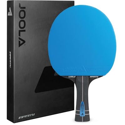 JOOLA Rakieta do tenisa stołowego Infinity ITTF, profesjonalna rakietka do tenisa stołowego dla zaawansowanych graczy, z włóknami High-Tech, 7-warstwowa rakietka JOOLA Rakieta do tenisa stołowego Infinity ITTF, profesjonalna rakietka do tenisa stołowego dla zaawansowanych graczy, z włóknami High-Tech, 7-warstwowa rakietka