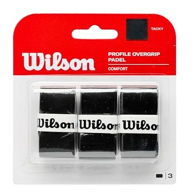 WR8416601001 Wilson Unisex Adult profil overgreb pasek do chwytu, czarny, 3 sztuki UE WR8416601001 Wilson Unisex Adult profil overgreb pasek do chwytu, czarny, 3 sztuki UE