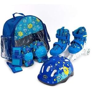 1 SMJ sport zestaw 2 w łyżworolki, łyżworolki, zestaw ochraniaczy + kask, torba (30-33) 1 SMJ sport zestaw 2 w łyżworolki, łyżworolki, zestaw ochraniaczy + kask, torba (30-33)