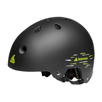 86P065H020-N001-00M Rollerblade Unisex młodzieżowy kask RB JR Helmet (CE) kask na łyżworolkach, czarny, rozmiar M 86P065H020-N001-00M Rollerblade Unisex młodzieżowy kask RB JR Helmet (CE) kask na łyżworolkach, czarny, rozmiar M