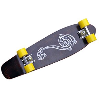 MPB-27-YELLOW Ridge Skateboads Polynesia Deskorolka żółta, 69 cm MPB-27-YELLOW Ridge Skateboads Polynesia Deskorolka żółta, 69 cm
