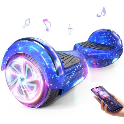 HY-A02C SISIGAD Hoverboard, hulajnogi elektryczne z Bluetooth i 6,5" Flash Wheels i reflektory LED Fender Lights, wszystkie terrain dla dzieci HY-A02C SISIGAD Hoverboard, hulajnogi elektryczne z Bluetooth i 6,5" Flash Wheels i reflektory LED Fender Lights, wszystkie terrain dla dzieci