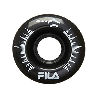 60751032 FILA SKATES Roller Wheels, Koło do łyżwy Unisex Dziecko, Czarny, 54mm 60751032 FILA SKATES Roller Wheels, Koło do łyżwy Unisex Dziecko, Czarny, 54mm