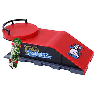 TROTTIFUN Finger Skate i rampa 031449 Metal i plastik Skateboard Palec Zabawka dla dzieci Urodziny Prezent Do kolekcji Deska do jazdy na wrotkach Od 3 lat TROTTIFUN Finger Skate i rampa 031449 Metal i plastik Skateboard Palec Zabawka dla dzieci Urodziny Prezent Do kolekcji Deska do jazdy na wrotkach Od 3 lat