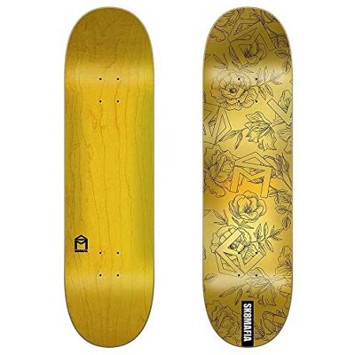 SMDE0022C020 Sk8Mafia Yard Gold 8.0"x32" Deck Podwozia, Dorośli Unisex, Wielobarwny (Wielobarwny), Jeden Rozmiar SMDE0022C020 Sk8Mafia Yard Gold 8.0"x32" Deck Podwozia, Dorośli Unisex, Wielobarwny (Wielobarwny), Jeden Rozmiar