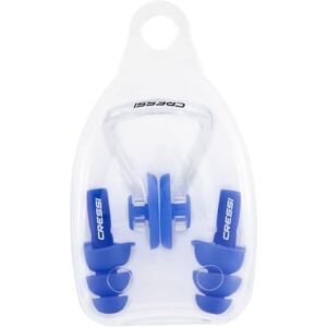 DF204020 CRESSI Zestaw zatyczek do uszu Aqua + klips do nosa niebieski zestaw zatyczek do uszu + klips na nos dla dorosłych, idealny do zapobiegania przedostawaniu się wody podczas pływania, niebieski, jeden DF204020 CRESSI Zestaw zatyczek do uszu Aqua + klips do nosa niebieski zestaw zatyczek do uszu + klips na nos dla dorosłych, idealny do zapobiegania przedostawaniu się wody podczas pływania, niebieski, jeden