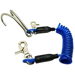 SCJL-312 Scuba Choice Rafa ze stali nierdzewnej, podwójny hak ze spiralną smyczą czarny, jeden rozmiar SCJL-312 Scuba Choice Rafa ze stali nierdzewnej, podwójny hak ze spiralną smyczą czarny, jeden rozmiar