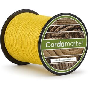 Cordamarket Dyneema CDMKDYA030025 linka 3 mm, unisex, dla dorosłych, uniseks, żółta, 3 mm po 25 m Cordamarket Dyneema CDMKDYA030025 linka 3 mm, unisex, dla dorosłych, uniseks, żółta, 3 mm po 25 m